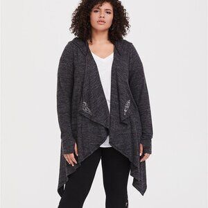 Torrid Her Universe Disney Maleficent 2 Grey Feather Drape Cardigan 0 Large 12